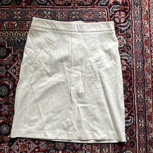 Italian White Midi Skirt